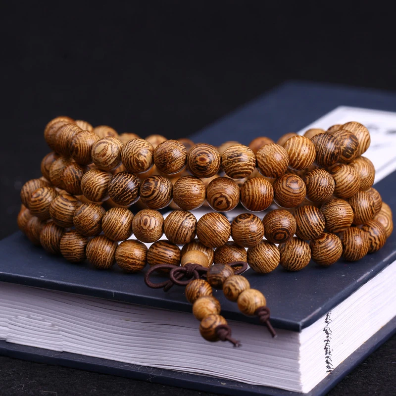 HTB17Yo3agZupeRjt_jqq6AfAFXaV.webp 108 Beads Mala Bracelet β Wenge Wood Tibetan Buddhist Rosary Jewelry