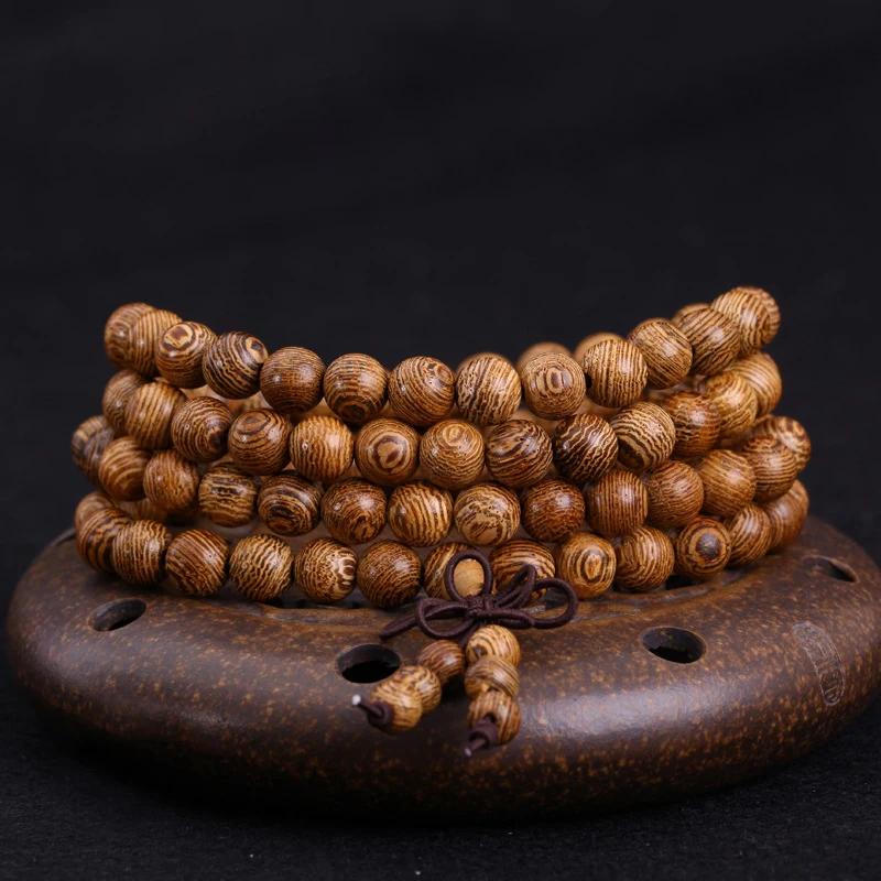 HTB1M5hIKeuSBuNjSsplq6ze8pXa2.webp 108 Beads Mala Bracelet β Wenge Wood Tibetan Buddhist Rosary Jewelry