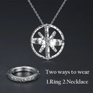 Openable Astronomical Ball Ring – Rotating Sphere Planet Ring Jewelry