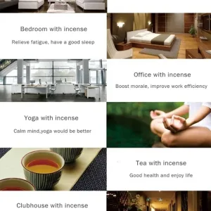 Mixed Natural Incense Rose Jasmine Lavender Osmanthus Sakura Smoke Cone Reflux Tower Incense Backflow Incense Bullet