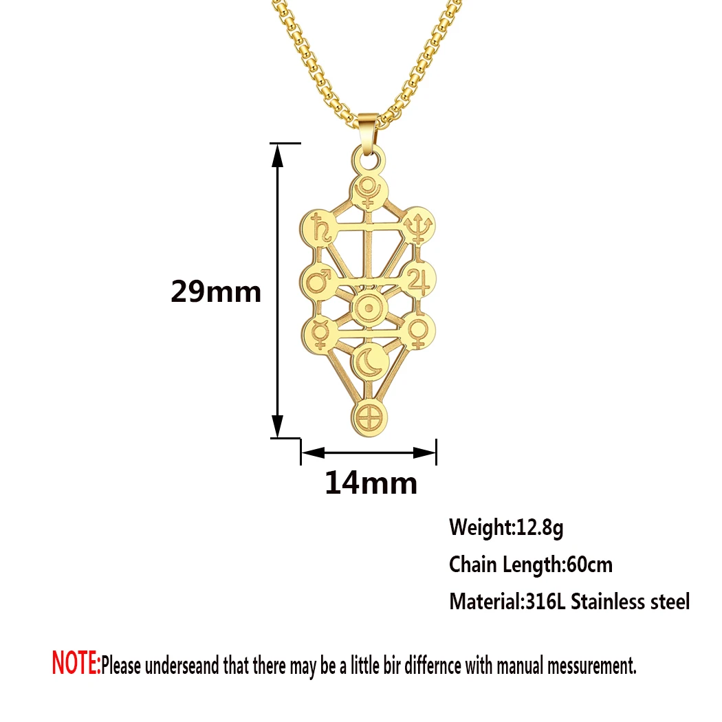 S26b4be58df764bb0aadd586614078424p.webp Kinitial Zodiac Tarot Pendant Necklace – Sacred Geometry Amulet Jewelry