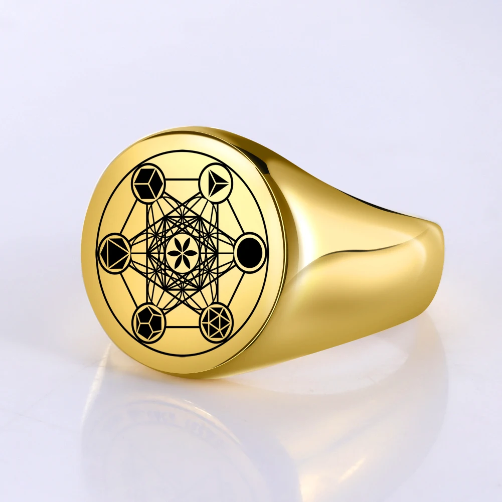 S2ee20909ddf64290b1d9e972cb42350cn.webp Dreamtimes Archangel Metatron Angel of Life Seal Solomon Ring Men's Talisman Sacred Geometry Stainless Steel Rings Jewelry Gifts