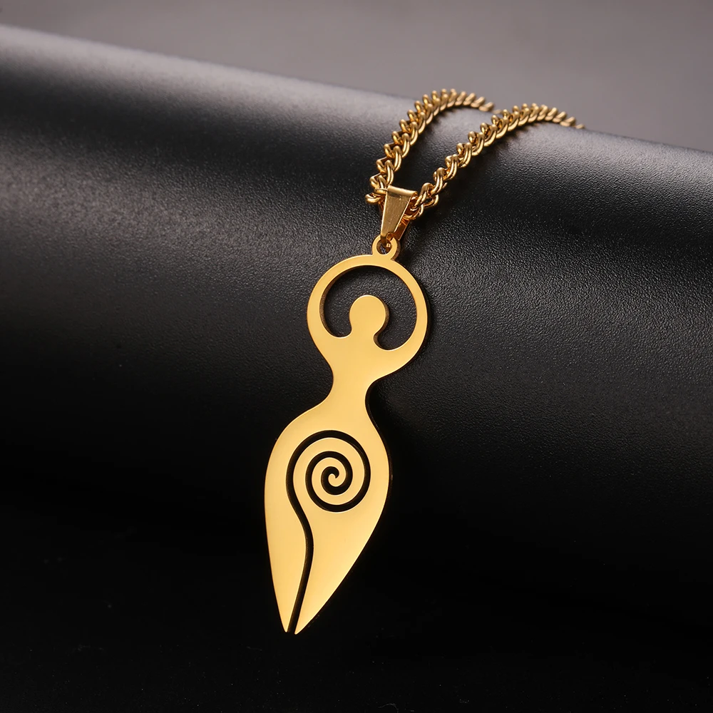 S41797ab05b3e4b3884e38484dc08069fH.webp Dawapara Religious Spiral Goddess of Fertility Necklace Spiritual Symbol Wiccan Pendant Stainless Steel Women Jewelry
