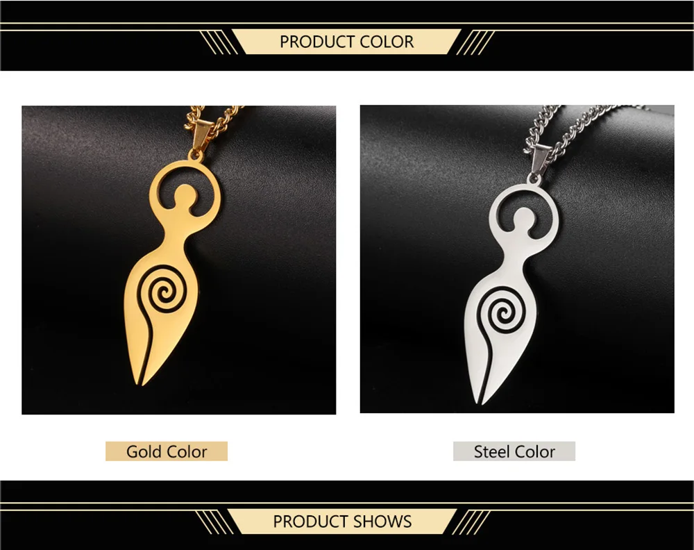 S5d4061b1129d463cb5a66866bac8cc4ai.webp Dawapara Religious Spiral Goddess of Fertility Necklace Spiritual Symbol Wiccan Pendant Stainless Steel Women Jewelry