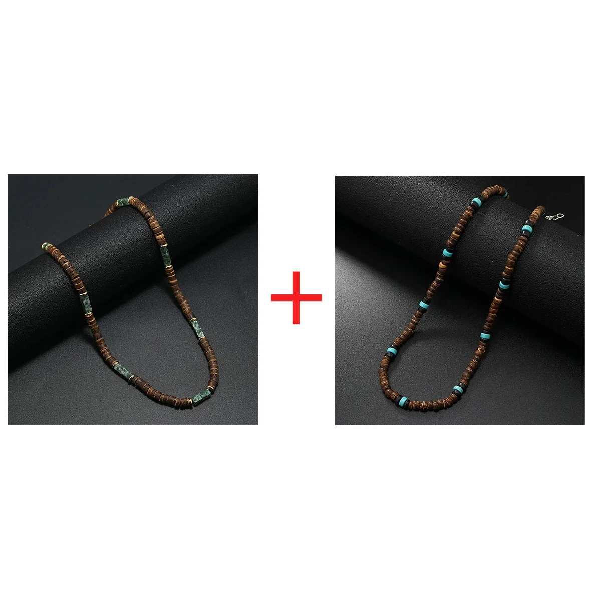 Sbe89afcad9cc4a97bfc990c41579bd2fA.webp Men's Tiger Eye Stone Beaded Necklace – Wave Stitching Design