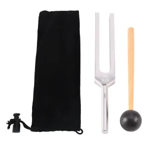 1/4 Pack Tuning Fork Set(128 Hz,256 Hz,512 Hz,528 Hz)With Tuning Fork Hammer For Sound Healing Sound Vibration Tools