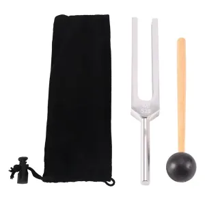 1/4 Pack Tuning Fork Set(128 Hz,256 Hz,512 Hz,528 Hz)With Tuning Fork Hammer For Sound Healing Sound Vibration Tools