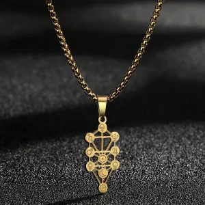 Kinitial Zodiac Tarot Pendant Necklace – Sacred Geometry Amulet Jewelry