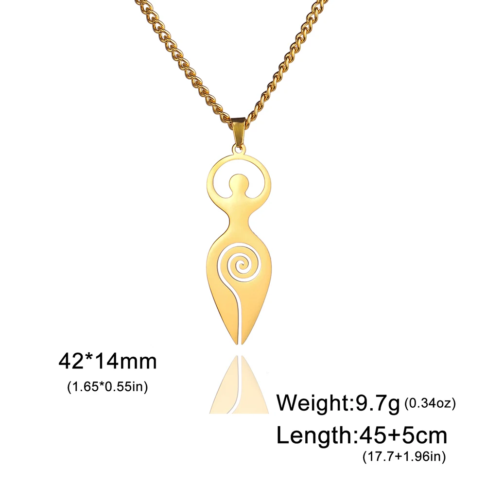 Sf12a9c5810e6462d8ad37eb4ce29660da.webp Dawapara Religious Spiral Goddess of Fertility Necklace Spiritual Symbol Wiccan Pendant Stainless Steel Women Jewelry