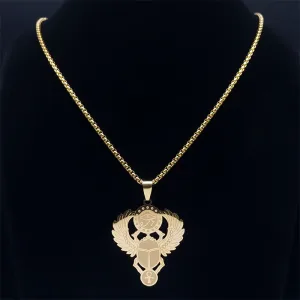 Egyptian Scarab Eye of Ra & Horus Necklace – Ankh Life Key Jewelry